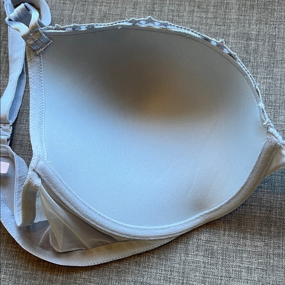 Victoria's Secret Blue Gray Celestial Moon Stars Lace Full Coverage Bra - Picture 6 of 8